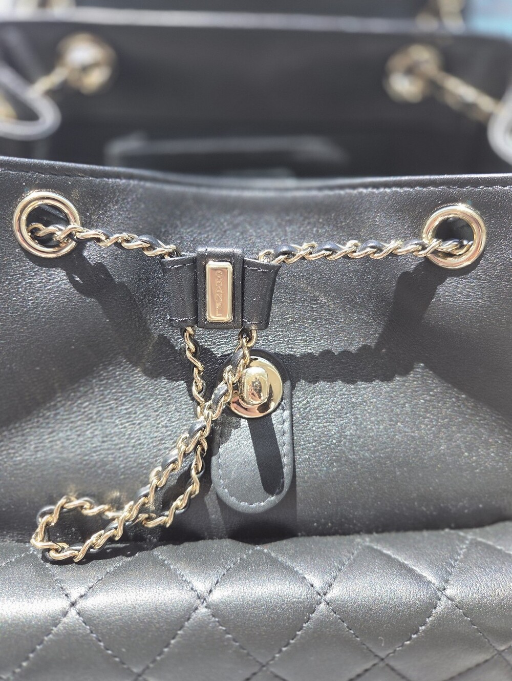 Chanel Large Duma Calfskin Leather Backpack Black - Picture 14 of 15
